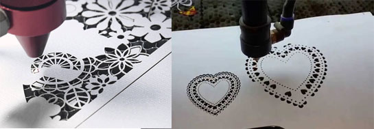 Paper board laser cutting
